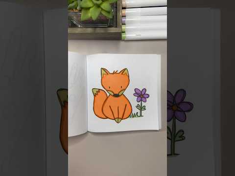 Asmr Fox coloring. #coloringbook #coloringforkids #coloringpage #cutedrawing #relaxingcoloring #fox