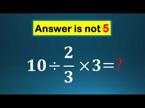 Most People Get This Simple Math Question Wrong!