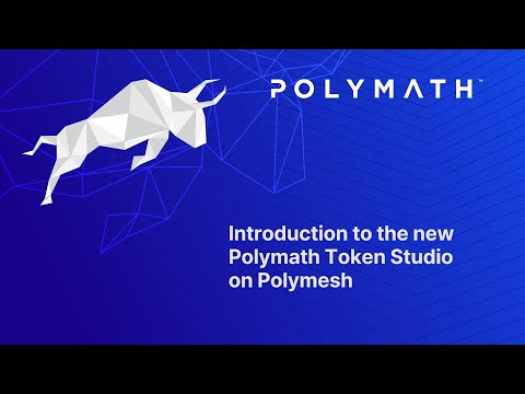 Introduction to Polymath Token Studio on Polymesh