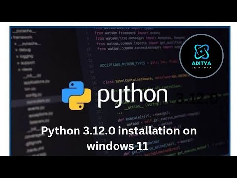 How to download and install Python 3.12.0 in windows 11 Telugu