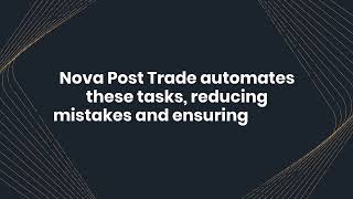 A Look at Leaders in Post-Trade Automation