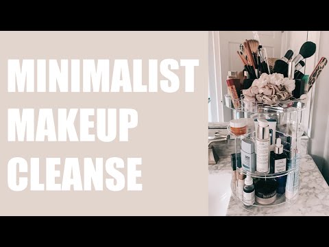 Minimalist Makeup Declutter 2020 | Purging My Makeup, Skincare, & Hair Stuff |*super satisfying*