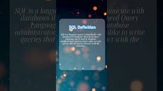 SQL Definition 💻 #sql #sqlserver #database #programming #sqltips #sqlforbeginners #sqlbasics #sqlite