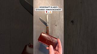 ROSECRAFT BLADES GIVEAWAY ANNOUNCEMENT 🌹⚔️🔥 #youtubeshorts #blade #edc