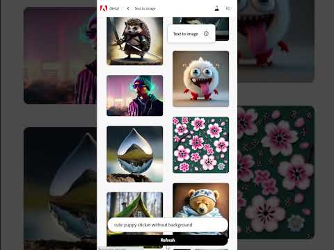 how to make a cute puppy sticker in one minute use adobe firefly #shorts