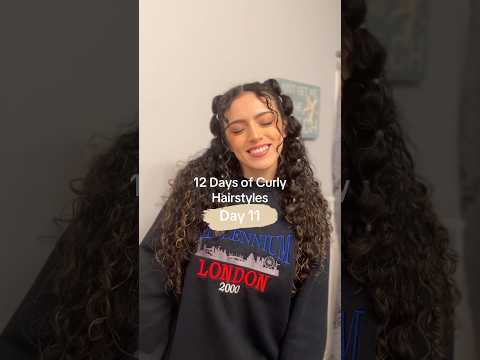 Part 11 | 12 Days of Curly Hairstyles🎄Merry Christmas (Eve!) #curlyhair #curlyhairstyles