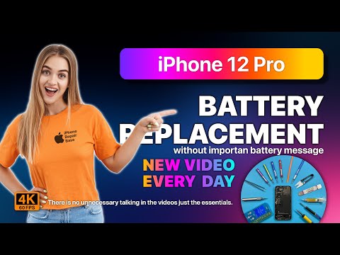 iPhone 12 Pro battery replacement without important battery message and with 100% battery health