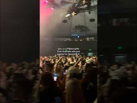 never thought I’d open for another filipino artist in Australia fr.. 🥹 #saweetie #concert #filipino