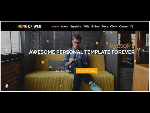How to create an amazing portfolio website with Html, CSS, bootstrap and some jquery plugins.