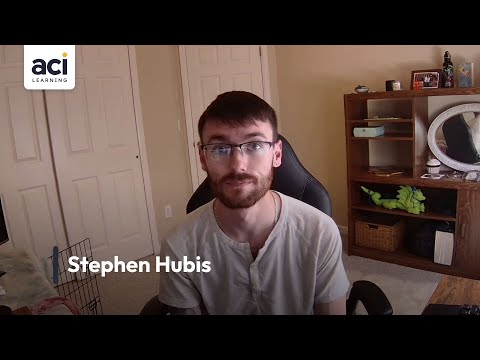 Stephen Hubis - ACI Learning Student Testimonial