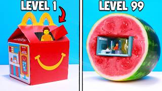 Level 1 to 100 SECRET LEGO Bases