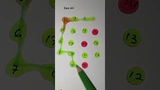 Drawing A Starlight Line Path With Number #line #art #maths #shorts