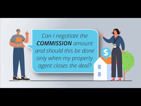 Can I negotiate the commission amount and should this be done only when my agent closes the deal?