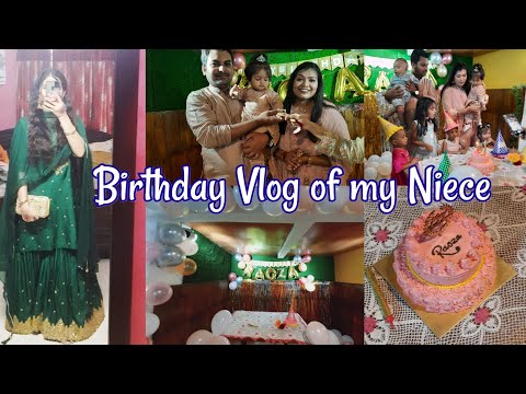 Birthday Vlog of my Niece ||ভাগ্নির জন্মদিন|| She turned into One ❤|| cake,skin care, gift, salah 🇧🇩
