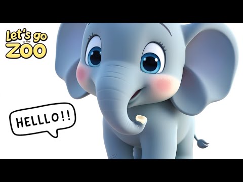 Let's Go to the Zoo | Zoo Animals Song for Kids | Learn Animal Sounds & Names
