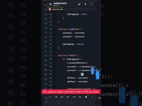 Created a Dragable Dialog Box with HTML, CSS, and JavaScript #shorts #bajrangcoders #css