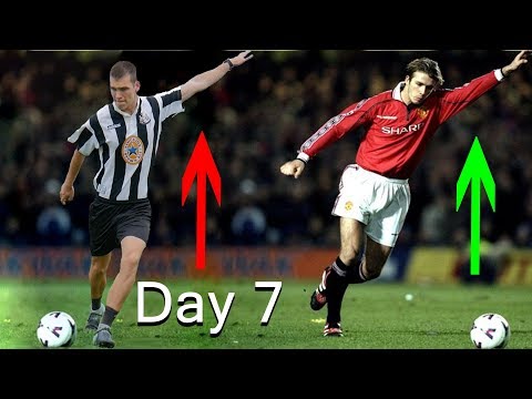 I trained like David Beckham everyday for a week | This is what happened (Free kick, crossing, pass)