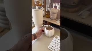🤎 work from home with me #morningroutine #minivlog #wfh