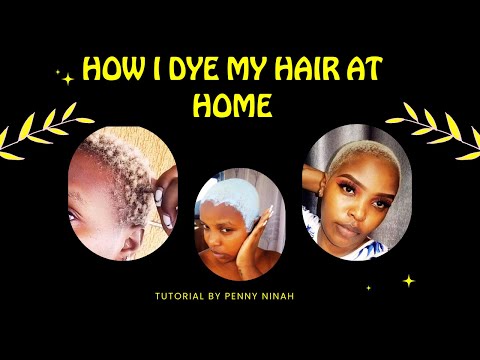 HOW I DYE MY HAIR AT HOME😍😍White Hair Dye//Short Hair.