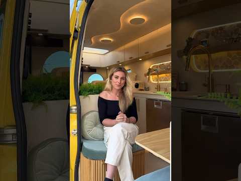 Solo female built LUXURY van build | Mediterranean inspired #vanlife #vantour #vanbuild #shorts