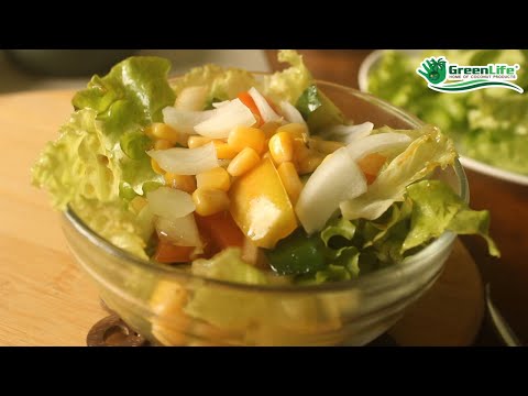 ORGANIC VEGGIE SALAD | Fresh & Healthy Salad with Organic Ingredients