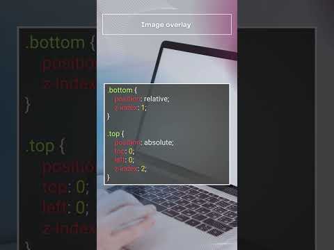 CSS - How to overlay one image on top of another #css #image #overlay #effect