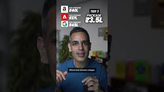 Tier 3 COLLEGE ke PACKAGES ki REALITY! | Warikoo Careers #shorts