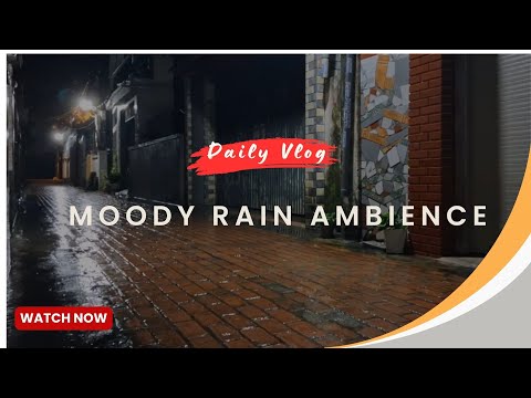 Rainy Alley at Night🌧️Relaxing Rain Sounds for Sleep and Deep Relaxation