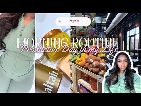 VISUAL DIARIES: PRODUCTIVE DAY IN MY LIFE | MORNING ROUTINE, GYM, GROCERY SHOPPING + MORE
