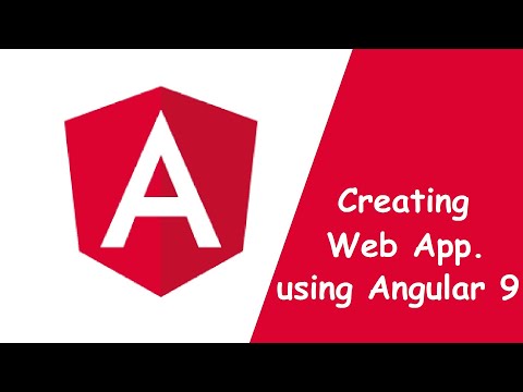 Creating Web Application using angular 9