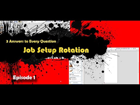 Job Setup Rotation in Vectric Software