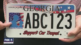 Support Our Troops license plate