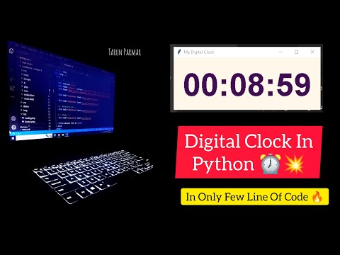 Python Digital Clock Project | Make Digital Clock In Python | Digital Clock In Python Tkinter