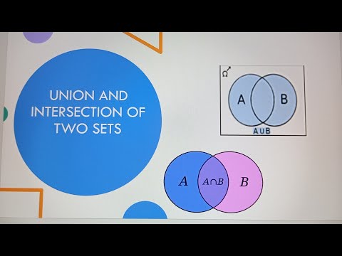 union and intersection of two sets#maths #education #mathconcepts #mathconcepts-TAD