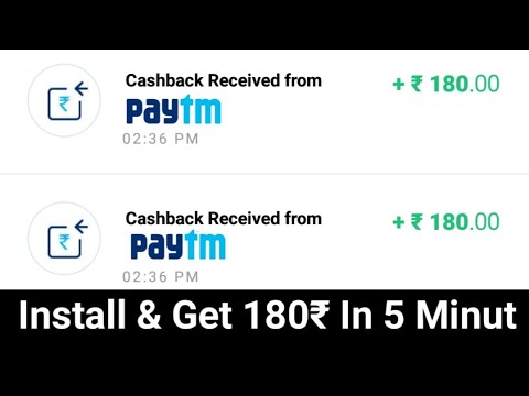 Install & Get ₹180 Free Paytm Cash In Just 5 Minute
