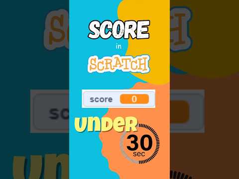 How to add SCORE in SCRATCH #score #gamedev #scratchtutorial