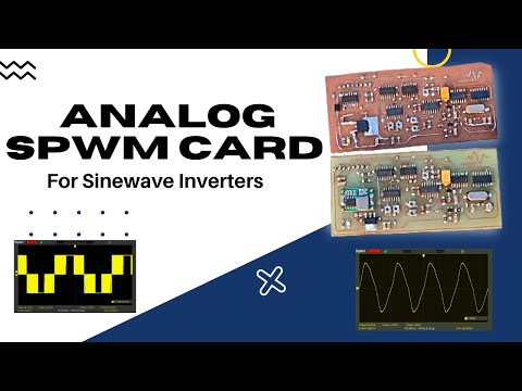 Analog SPWM Card for Sine Wave inverters || Generate SPWM control signals for H-Bridge