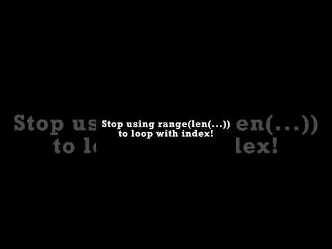 Loop smarter with enumerate() in Python #python #tips #coding #programming