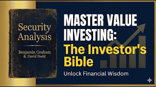 Security Analysis | Classics on Value Investing | Joydeb Karmakar