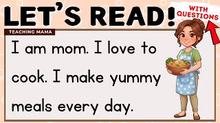 LET'S READ! | READING COMPREHENSION | PRACTICE READING SIMPLE ENGLISH FOR KIDS | TEACHING MAMA