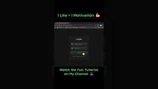✨Glowing Input Login Form | HTML CSS #webdevelopment #htmlcss  #coding
