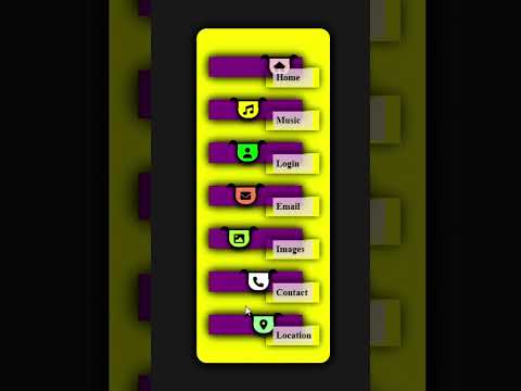 animated navigation bar using html css javascript