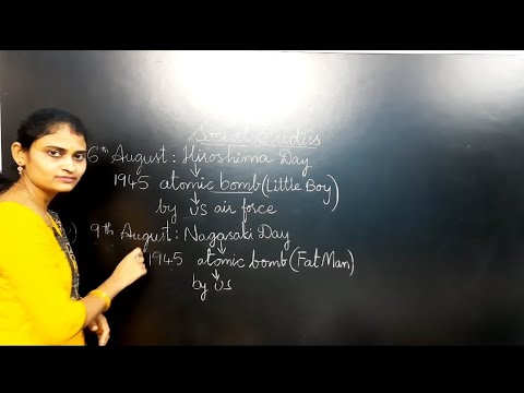 Social Studies | Important days in August | Hiroshima | Nagasaki