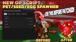 [NEW RELEASE] 🌸 PET/EGG/SEED SPAWNER SCRIPT | 🍃Grow A Garden 🍀| Nero Script v1 