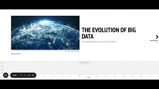 The Evolution of Big Data - From SQL Databases to Interactive Analytics