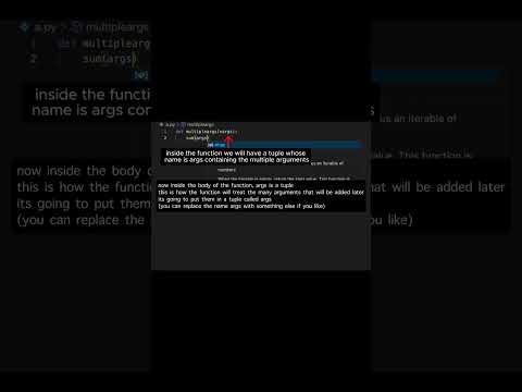 multiple argument functions in python