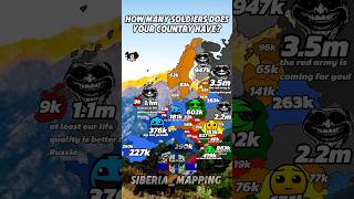 how many soldiers does your country have #geography #mapping #map #europe #geographythroughmaps