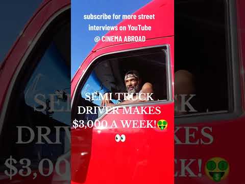 This is how much truckers make #truckdriver #trucking #trucks #interview #entertainment #money