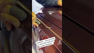 Hand painted pinstripe