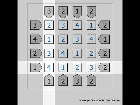 Skyscrapers Tutorial - #1 Rules